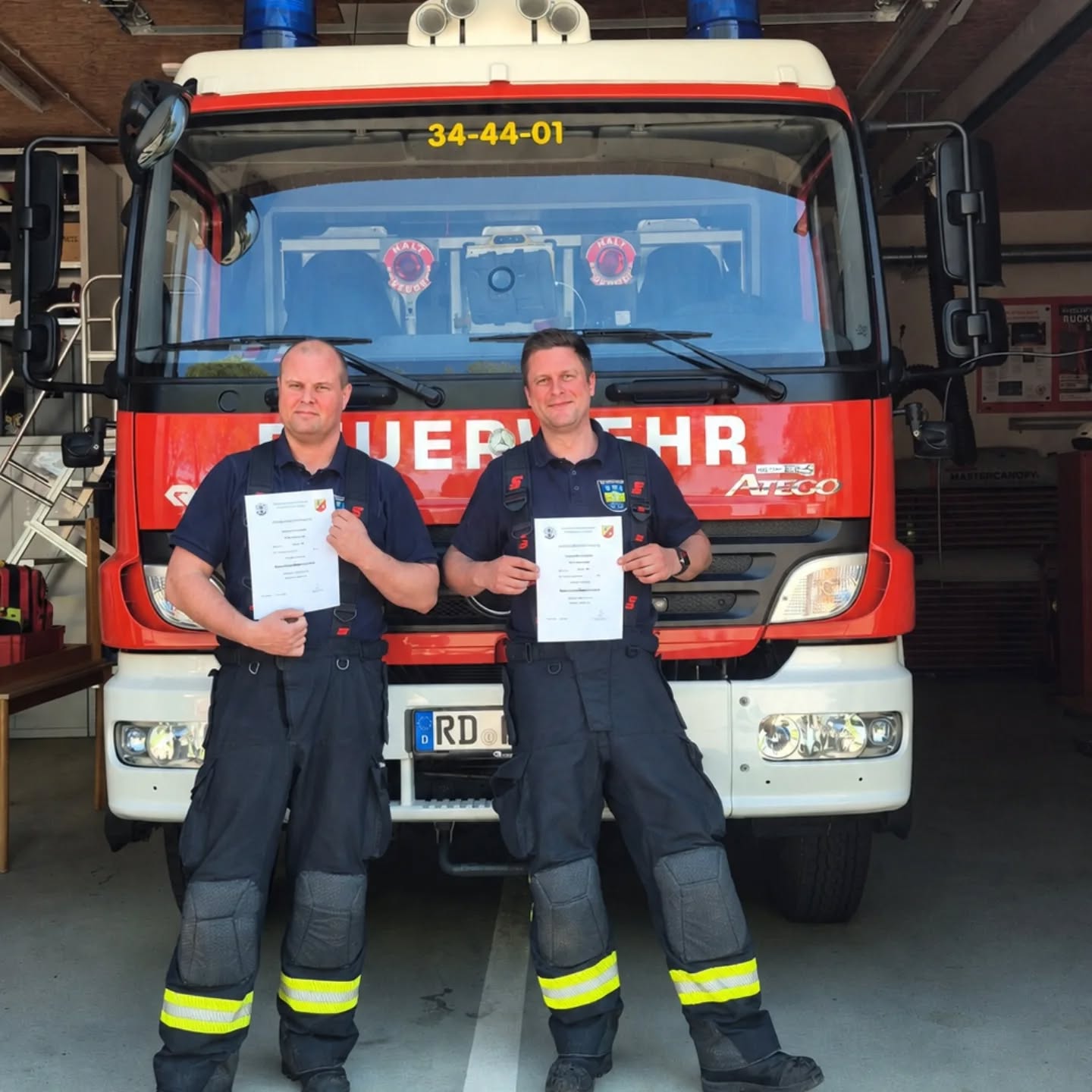 🚒 Zwei neue Maschinisten 🚒 Zwei unserer Kameraden waren für
